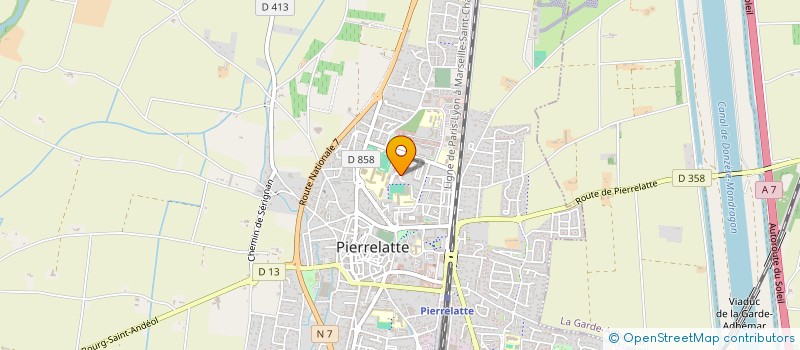 localisation de l'entreprise SCI OMEGA 3 à PIERRELATTE