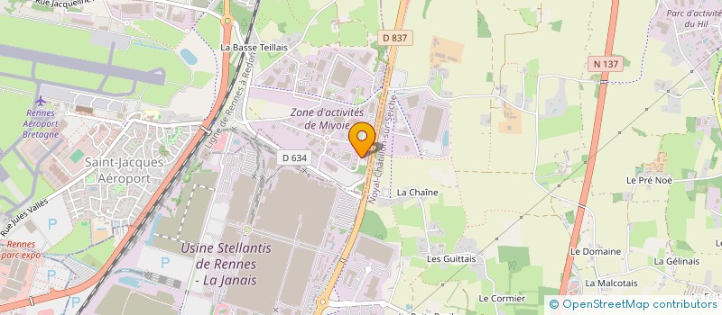 localisation de l'entreprise SCI OMEGA  SAINT-JACQUES-DE-LA-LANDE