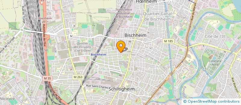 localisation de l'entreprise SCI OMEGA  SCHILTIGHEIM