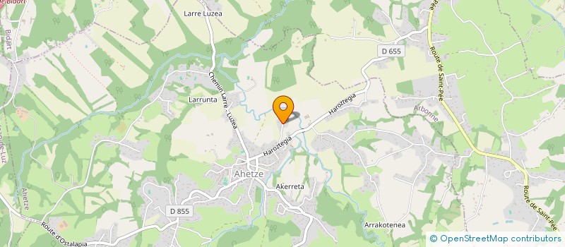 localisation de l'entreprise SCI OMEGA  AHETZE