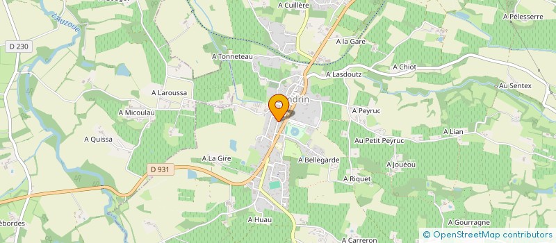 localisation de l'entreprise SCI OMEGA à GONDRIN