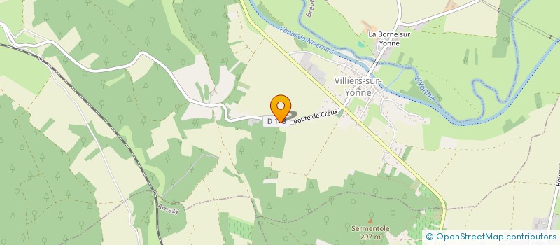 localisation de l'entreprise SCI OMEGA à VILLIERS-SUR-YONNE