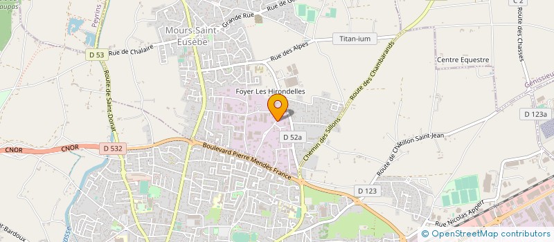 localisation de l'entreprise SCI OMEGA  MOURS-SAINT-EUSEBE