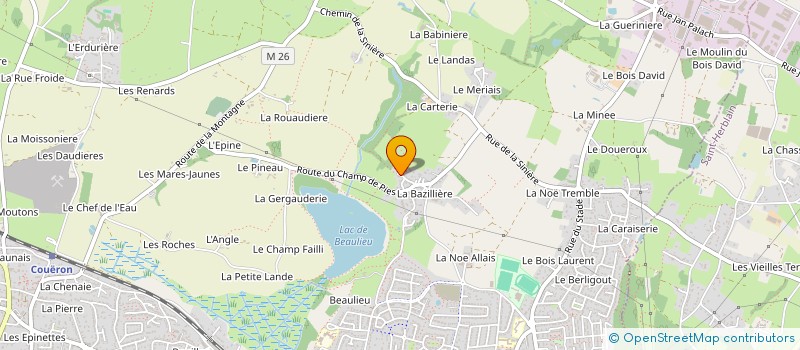 localisation de l'entreprise SCI OMEGA  COUERON