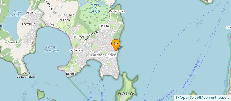 localisation de l'entreprise SCI OMEGA  LARMOR-BADEN