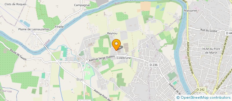 localisation de l'entreprise SCI OMEGA  BIAS