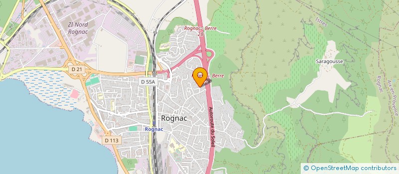 localisation de l'entreprise SCI OMEGA  ROGNAC