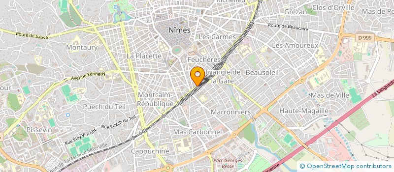 localisation de l'entreprise SCI OMEGA PLUS  NIMES