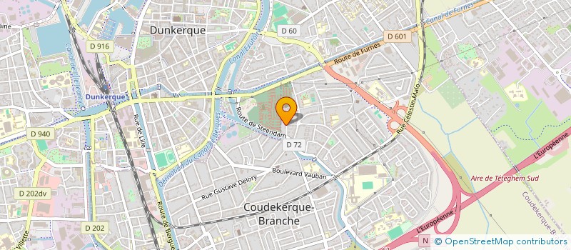 localisation de l'entreprise SCI OMER  COUDEKERQUE-BRANCHE