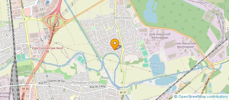 localisation de l'entreprise SCI OMER  REICHSTETT