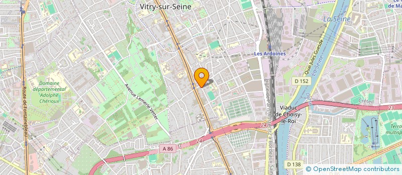 localisation de l'entreprise SCI OMER  VITRY-SUR-SEINE