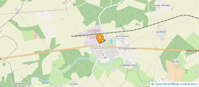 localisation de l'entreprise SCI OMER  CHALANDRAY