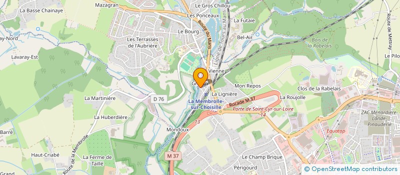 localisation de l'entreprise SCI OMER CHARLET  SAINT-CYR-SUR-LOIRE