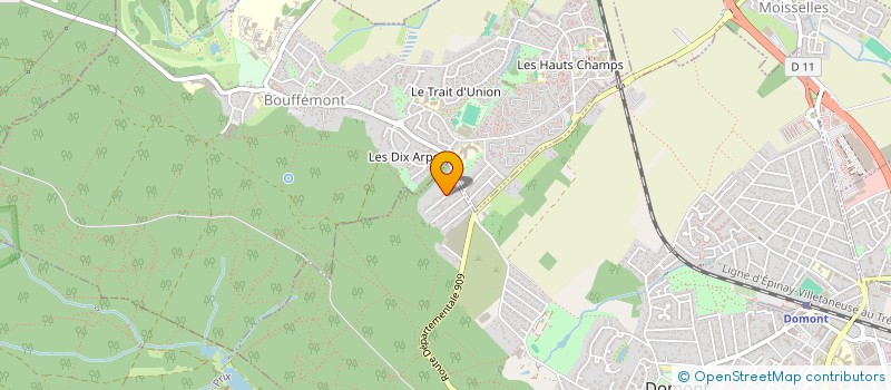 localisation de l'entreprise SCI OMJ  DOMONT