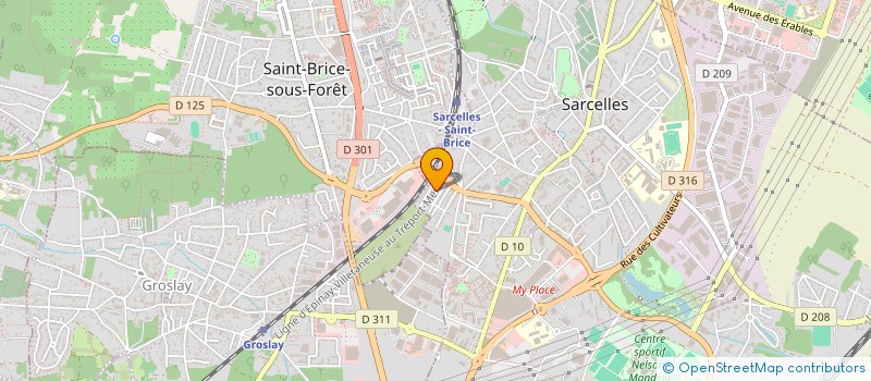 localisation de l'entreprise SCI OMKB  SARCELLES