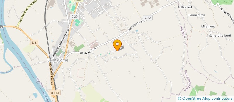 localisation de l'entreprise SCI OML INVESTISSEMENT  AIGUILLON