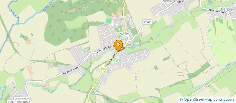 localisation de l'entreprise SCI OMM  VERNY