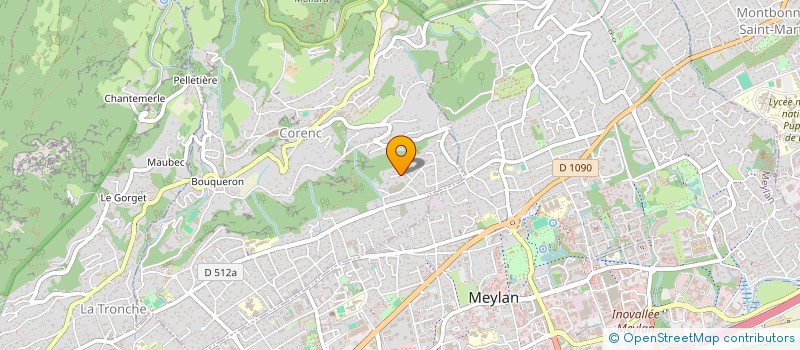 localisation de l'entreprise SCI OMNES  CORENC