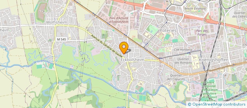 localisation de l'entreprise SCI OMNIUM  ECKBOLSHEIM