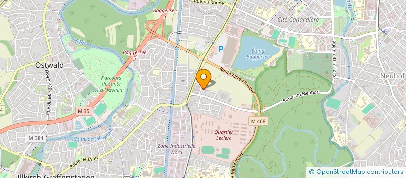 localisation de l'entreprise SCI OMNIUM TECHNIQUE EUROPEEN  ILLKIRCH-GRAFFENSTADEN