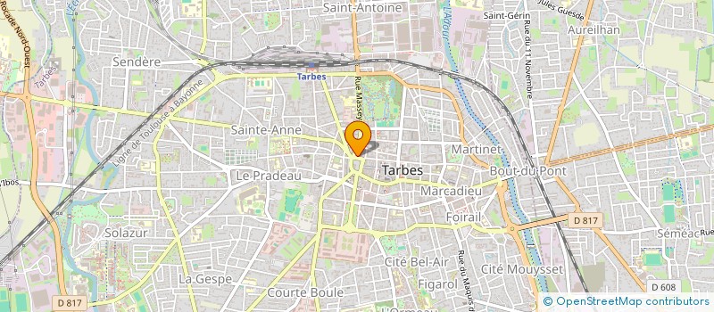 localisation de l'entreprise SCI OMOTE  TARBES