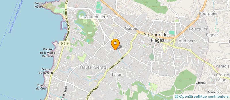localisation de l'entreprise SCI OMUNZERO à SIX-FOURS-LES-PLAGES
