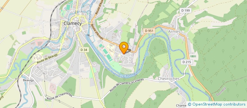 localisation de l'entreprise SCI OMURI à CLAMECY