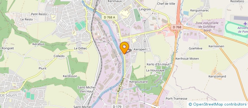 localisation de l'entreprise SCI OMV  PONTIVY