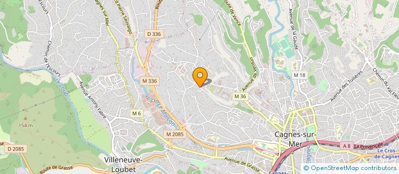 localisation de l'entreprise SCI ONA BONNIE  CAGNES-SUR-MER