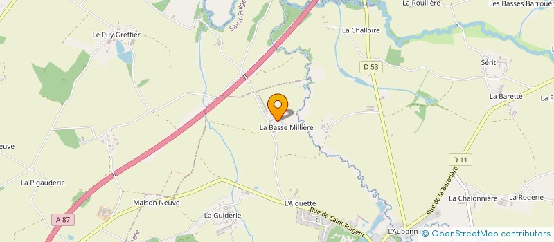 localisation de l'entreprise SCI ONACA FAUCON  MESNARD-LA-BAROTIERE