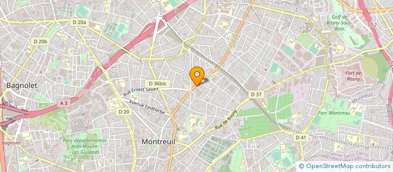 localisation de l'entreprise SCI ONBA à MONTREUIL