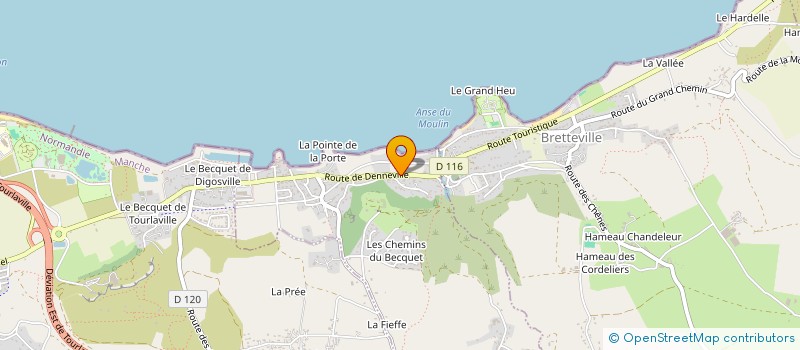 localisation de l'entreprise SCI ONDE ET HOULE  DIGOSVILLE