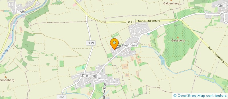 localisation de l'entreprise SCI ONDES  KIENHEIM