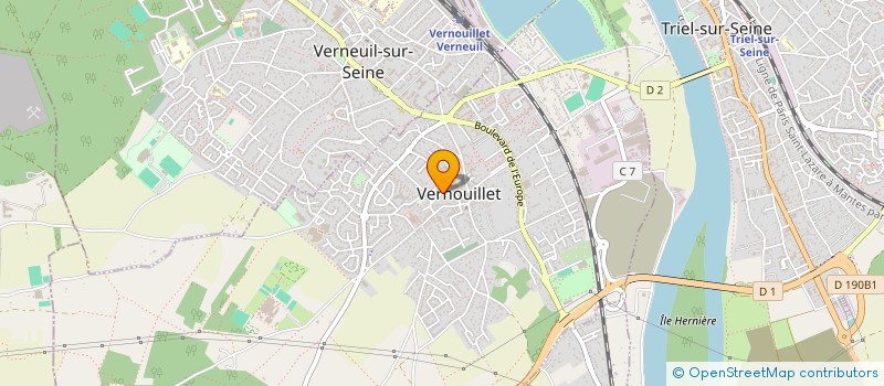 localisation de l'entreprise SCI ONDINE  VERNOUILLET