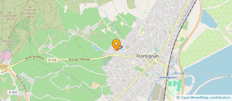 localisation de l'entreprise SCI ONDINE à FRONTIGNAN