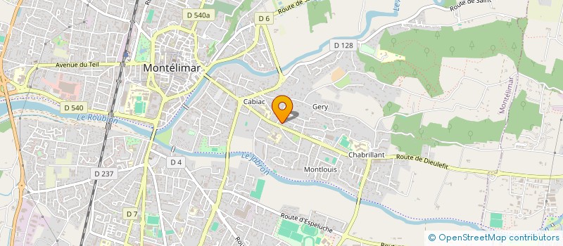 localisation de l'entreprise SCI ONE à MONTELIMAR