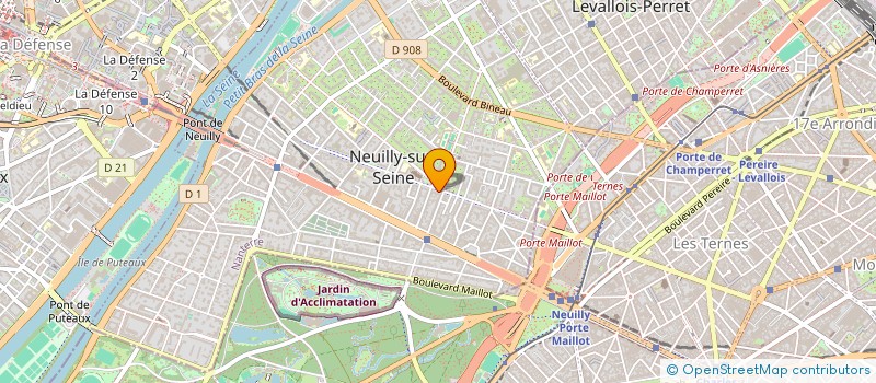 localisation de l'entreprise SCI ONE à NEUILLY-SUR-SEINE