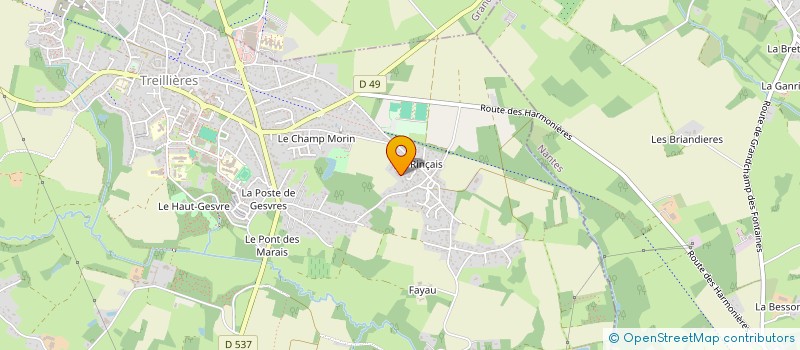 localisation de l'entreprise SCI ONE 4 LIFE  TREILLIERES