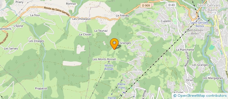 localisation de l'entreprise SCI ONE  SAINT-GERVAIS-LES-BAINS