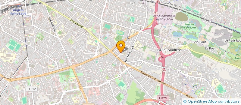 localisation de l'entreprise SCI ONE à ANGERS