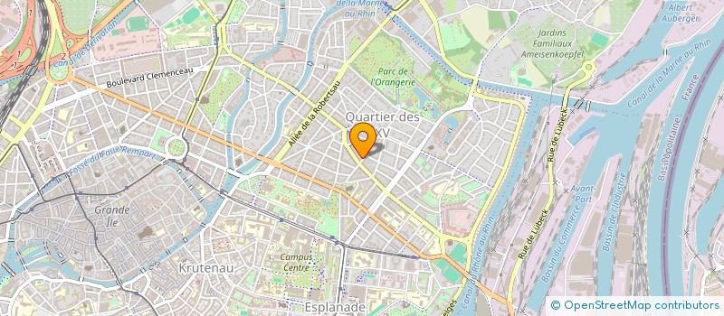 localisation de l'entreprise SCI ONE  STRASBOURG