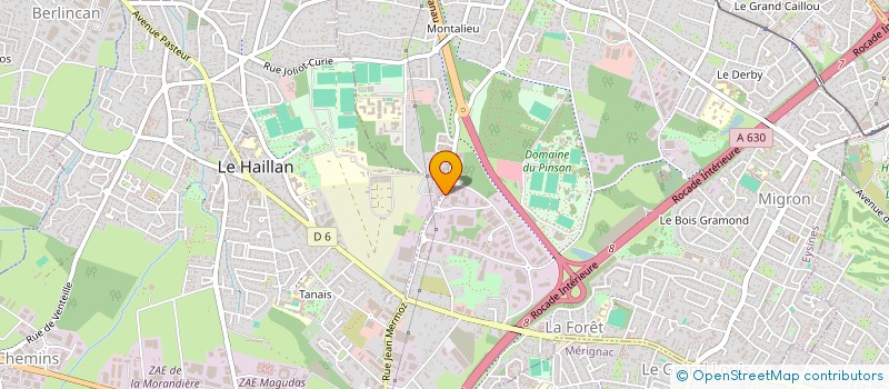 localisation de l'entreprise SCI ONE SON  EYSINES