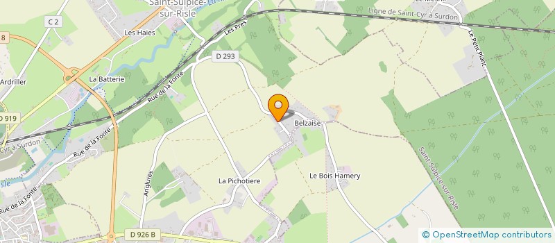 localisation de l'entreprise SCI ONECTAR DE SAINT-SULPICE à SAINT-SULPICE-SUR-RISLE