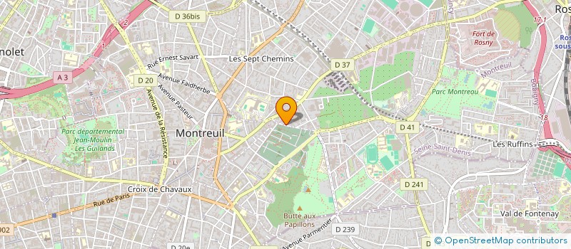 localisation de l'entreprise SCI ONEGATE  MONTREUIL