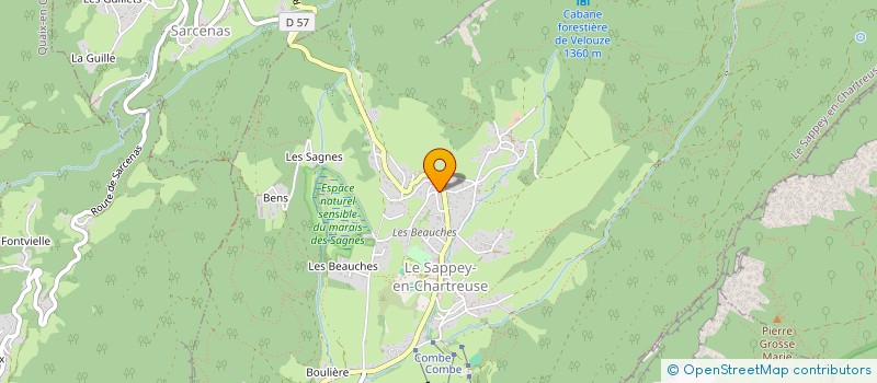 localisation de l'entreprise SCI ONHYX  LE SAPPEY-EN-CHARTREUSE