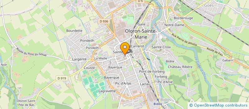 localisation de l'entreprise SCI ONIKO  OLORON-SAINTE-MARIE