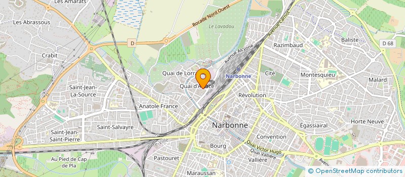 localisation de l'entreprise SCI ONIL  NARBONNE