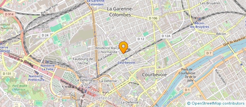localisation de l'entreprise SCI ONILLON  COURBEVOIE