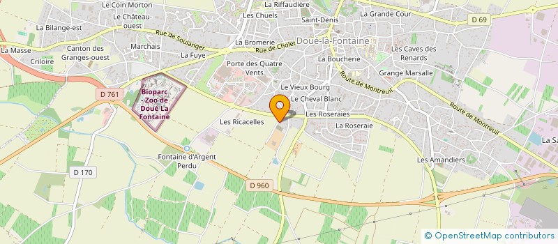 localisation de l'entreprise SCI ONILLON CESBRON  DOUE-EN-ANJOU