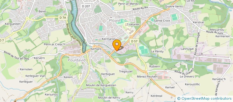 localisation de l'entreprise SCI ONILLON JARDIN  DOUARNENEZ